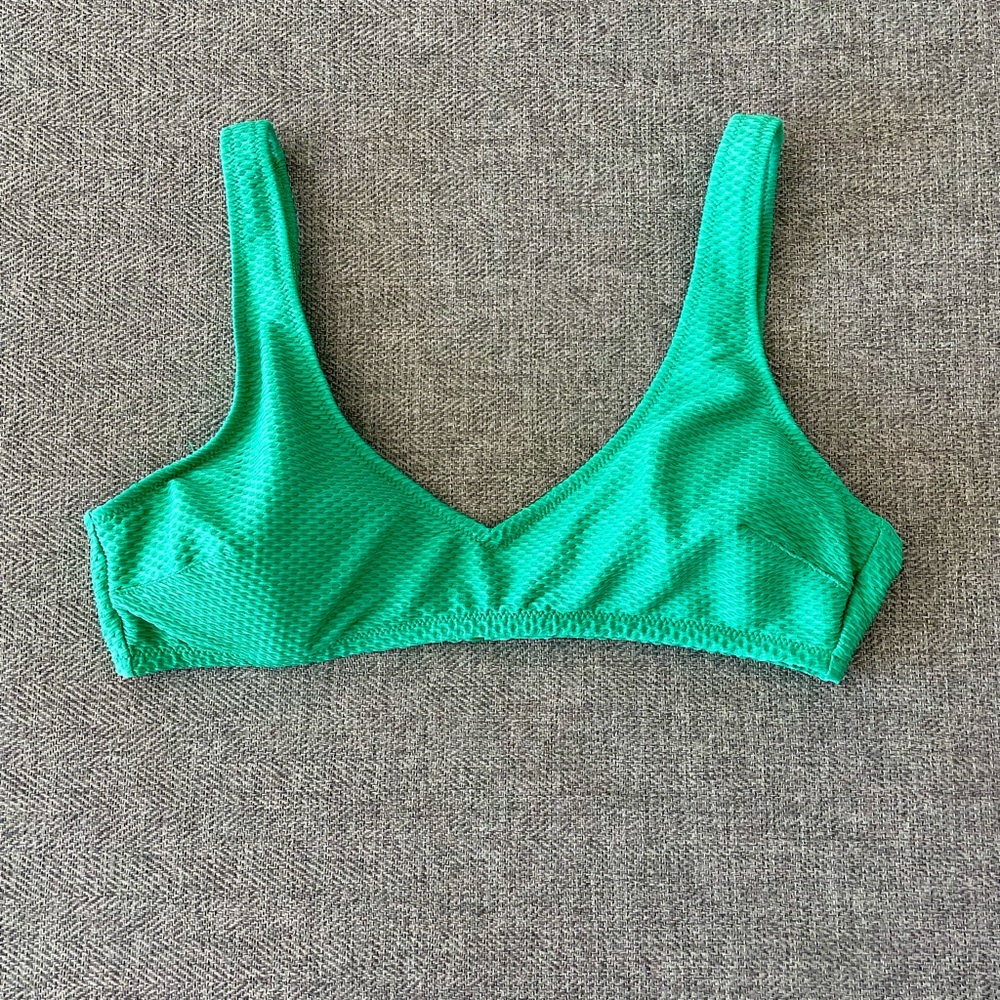 Aerie green bikini top